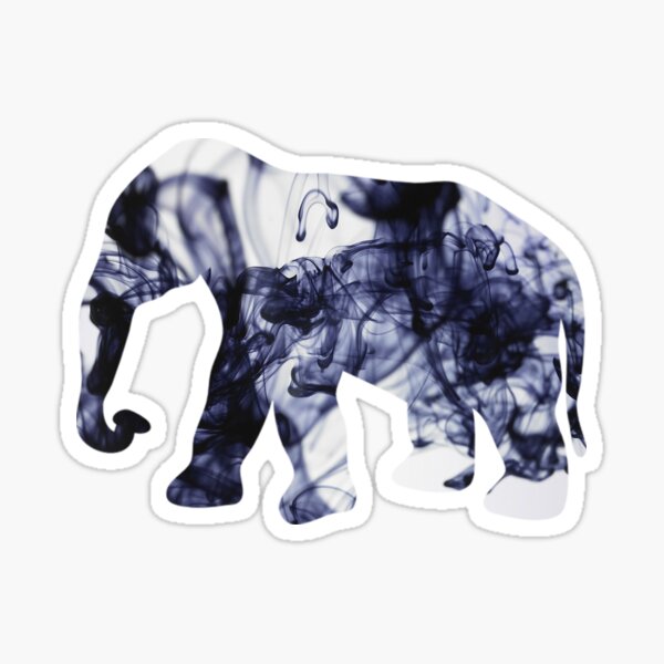 White Elephant Stickers Redbubble - nike grey elephant skin roblox