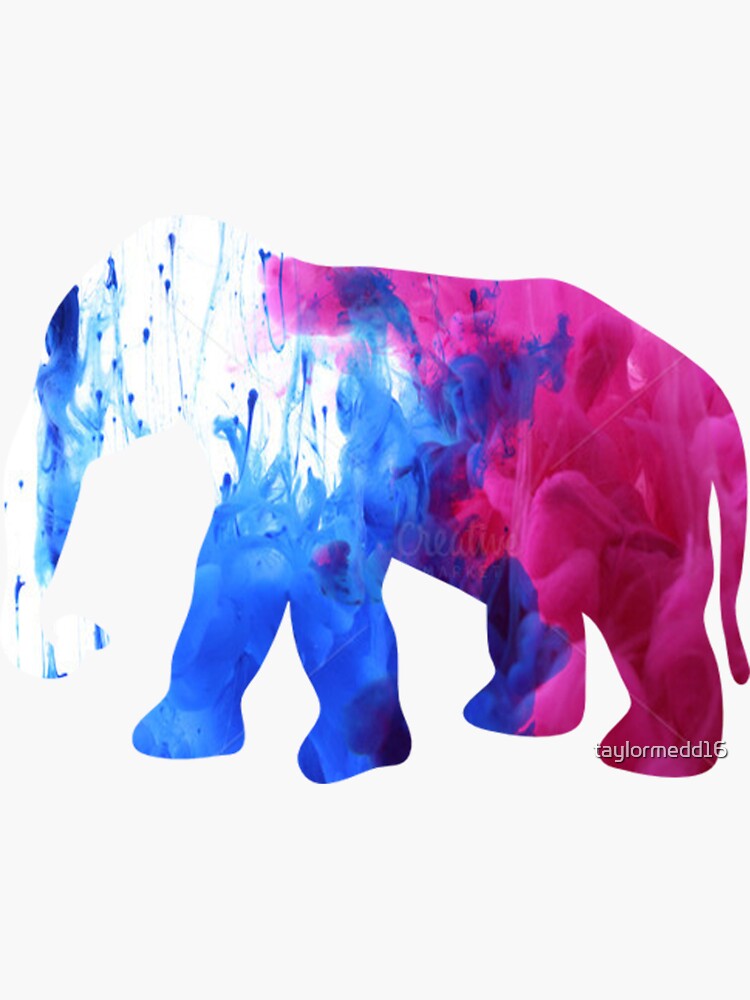 Elephant in the Hospital Rainbow Bumper Sticker