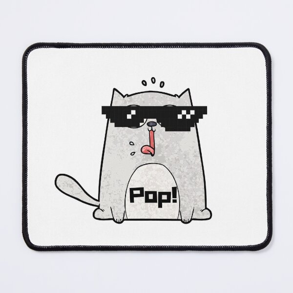 Item preview, Pop Cat Click Meme - Funny designed and sold by CreativeMansion.