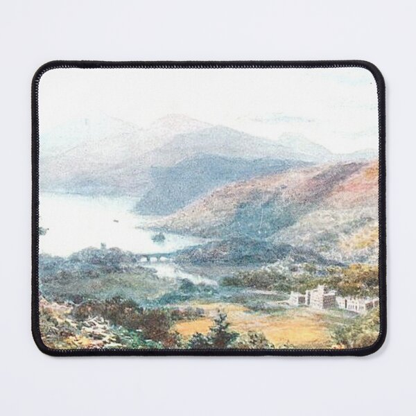 Item preview, Vintage Illustration of Loch Tay & Taymouth Castle designed and sold by yourscotland.