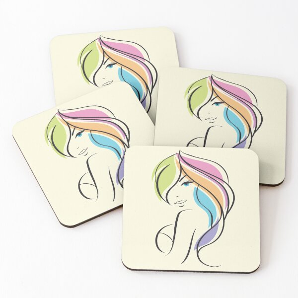 Item preview, Beautiful Woman With Colored Hair designed and sold by Benn-IA.