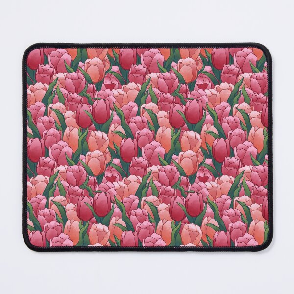 Item preview, seamless beautiful pink tulips patterns - floral watercolor designed and sold by mituturi.