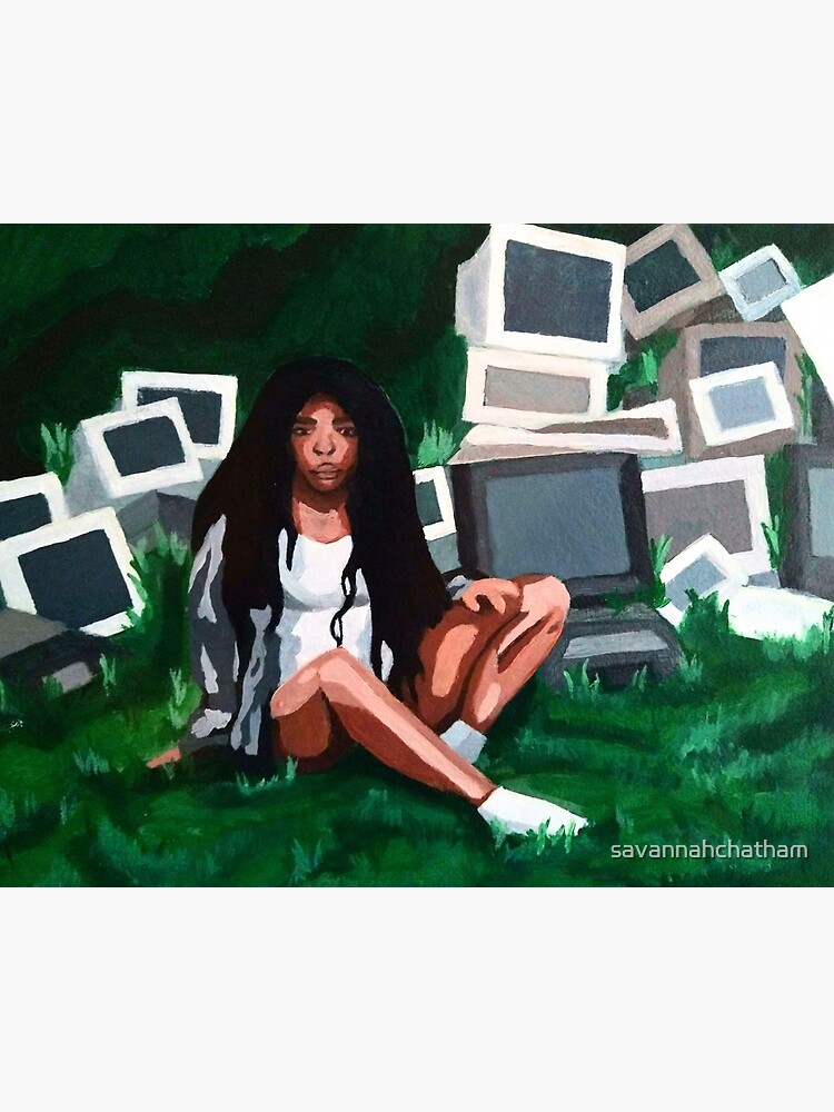 Ctrl SZA Acrylic Painting