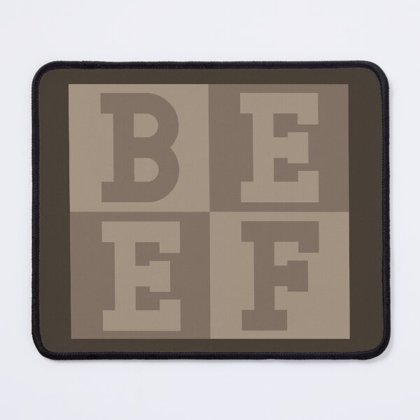 Item preview, Letters grid 2x2 BEEF hunky muscle hunk argument fight designed and sold by SolidEarthArt.