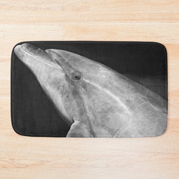 Item preview, Wild Bottlenose dolphin black and white portrait  designed and sold by Chloé Yzoard.
