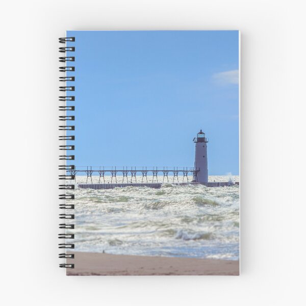 Item preview, Manistee North Pierhead from Beach designed and sold by Enzwell.