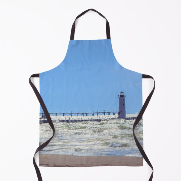 Item preview, Manistee North Pierhead from Beach designed and sold by Enzwell.