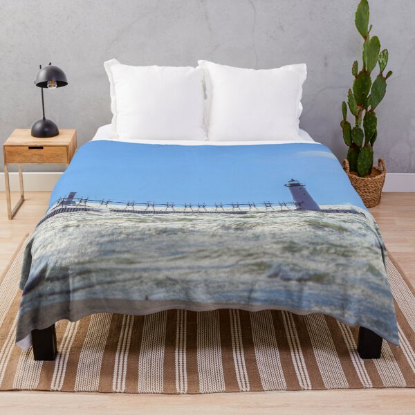 Item preview, Manistee North Pierhead from Beach designed and sold by Enzwell.