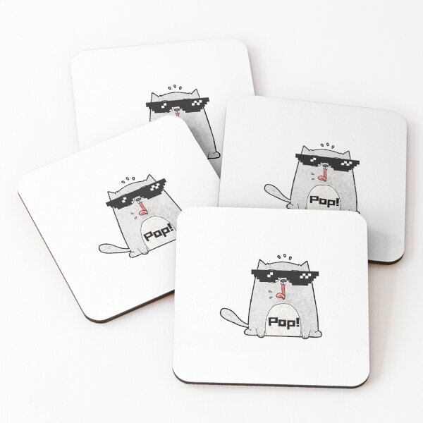 Item preview, Pop Cat Click Meme - Funny designed and sold by CreativeMansion.