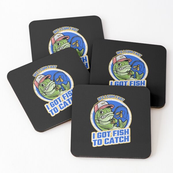 Item preview, Fishing Meme T-ShirtOfc I Cum Fast I Got Fish To Catch  designed and sold by BumbleBie.