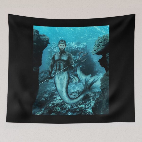 Item preview, Majestic Merman, Mythical Creature, Mermaid designed and sold by Your Favorite Shop.