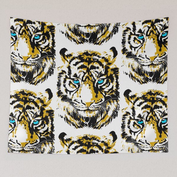 Item preview, Safari Tiger Head - Colourful Tiger Eyes designed and sold by BigWildKiwi.