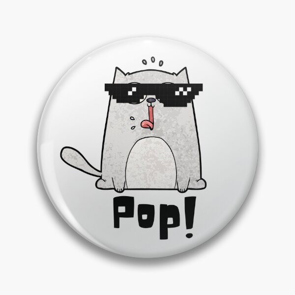 Item preview, Pop Cat Click Meme - Funny designed and sold by CreativeMansion.