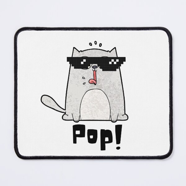 Item preview, Pop Cat Click Meme - Funny designed and sold by CreativeMansion.