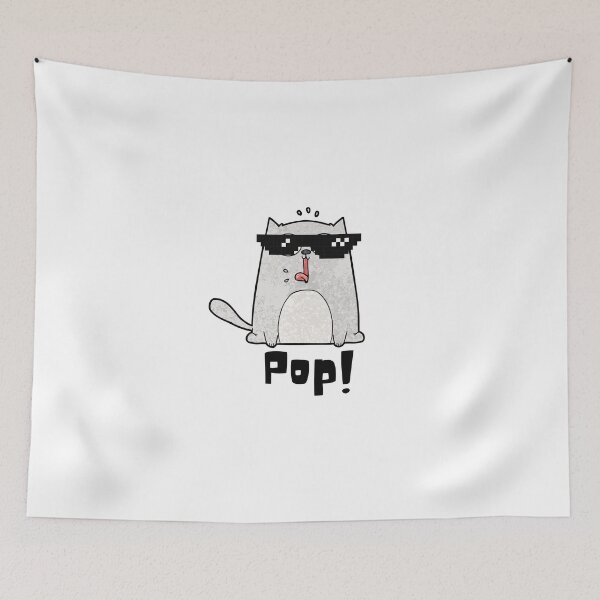 Item preview, Pop Cat Click Meme - Funny designed and sold by CreativeMansion.