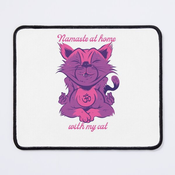 Item preview, Namaste at home with my cat designed and sold by Cattigal.
