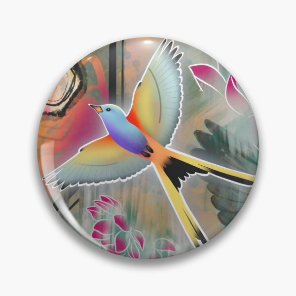 Item preview, Abstract Flycatcher Swallowtail Bird designed and sold by Yellow-Finch.