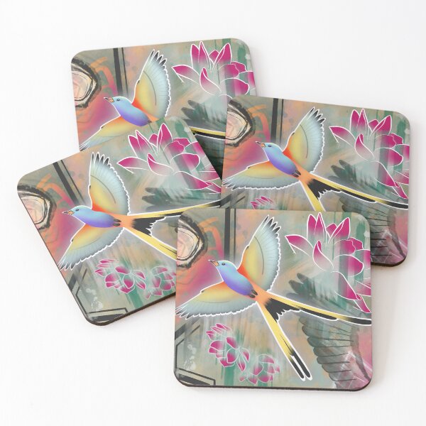 Item preview, Abstract Flycatcher Swallowtail Bird designed and sold by Yellow-Finch.