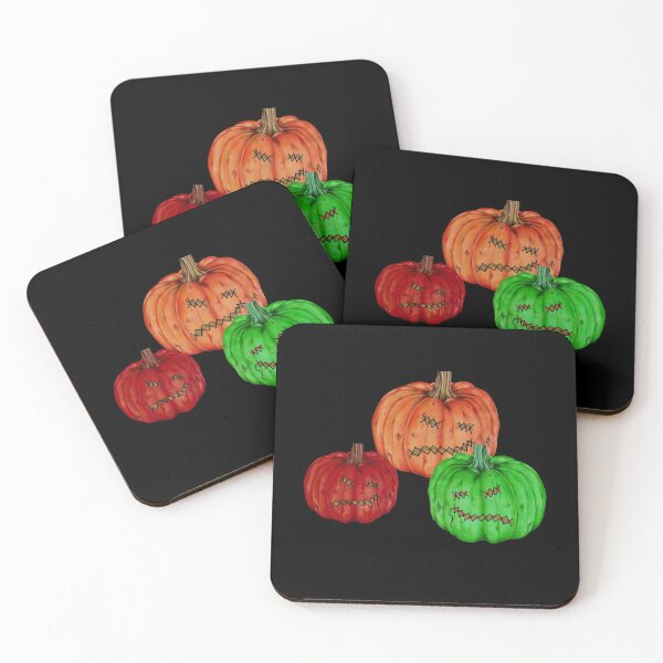 Item preview, Halloween creepy pumpkins  designed and sold by 1DaisyChainLane.