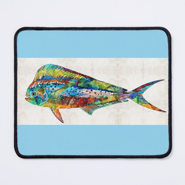 Item preview, Colorful Dolphin Fish by Sharon Cummings designed and sold by Sharon Cummings Art.