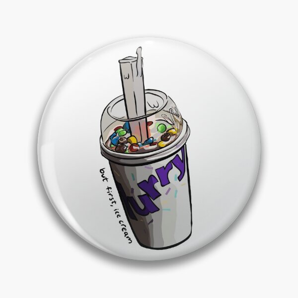 Item preview, But First M&M McFlurry Ice Cream Illustration designed and sold by danielleartsy.