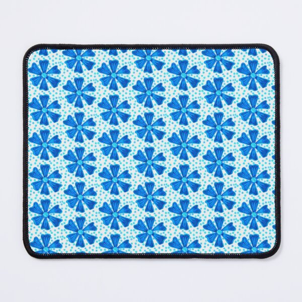 Item preview, blue floral pattern  designed and sold by Shirley cute art .