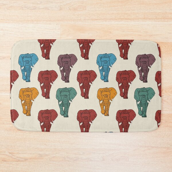 Item preview, Masala Elephants on Ivory designed and sold by Quick Brown Fox Canada.