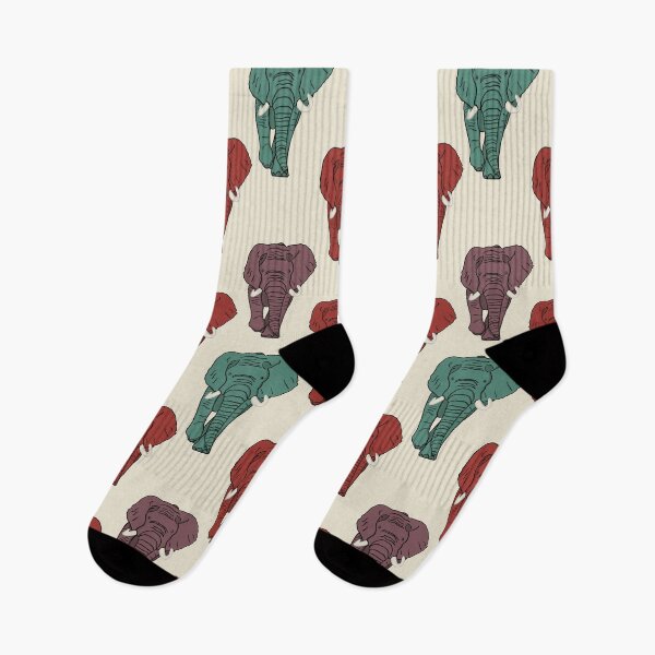 Item preview, Masala Elephants on Ivory designed and sold by Quick Brown Fox Canada.
