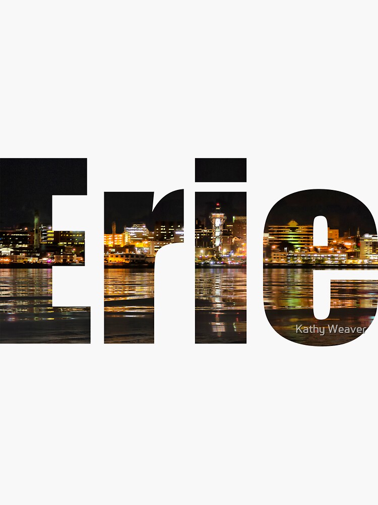 Thumbnail 3 of 3, Sticker, Erie, PA designed and sold by kdxweaver.