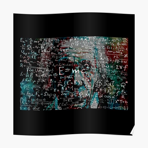 Abstract Einstein Poster