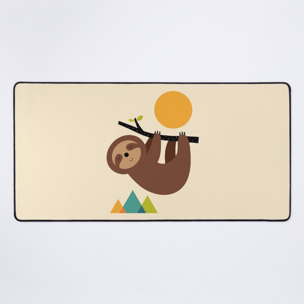 Keep Calm And Live Slow Desk Mat