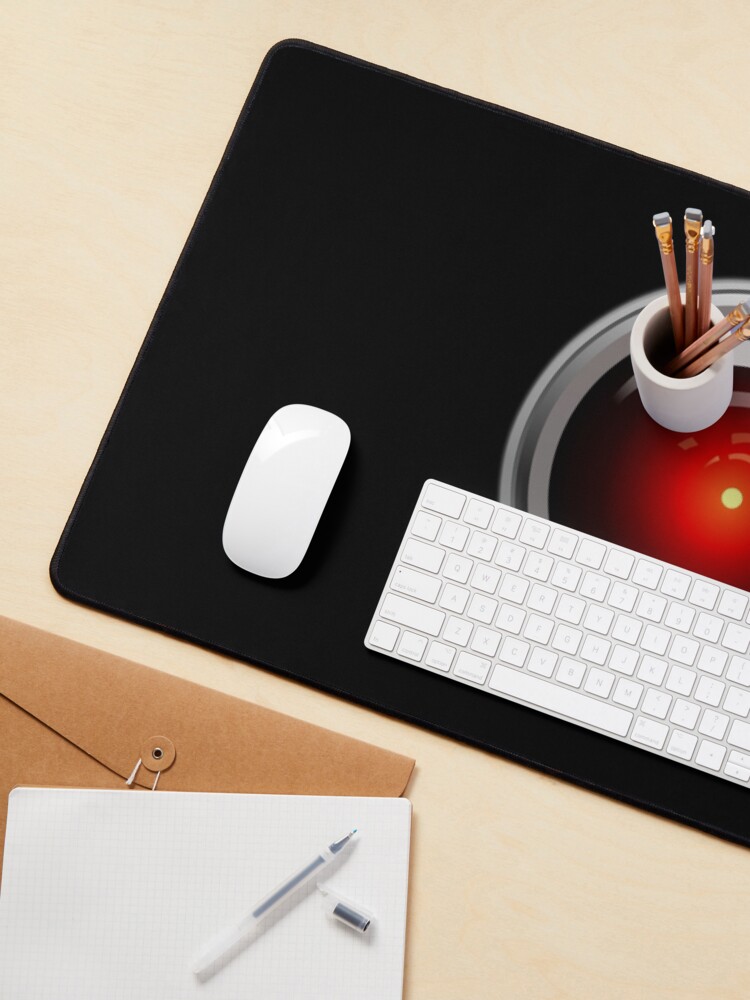 Alternate view of Artificial Intelligence. HAL 9000. AI. Computer Eye. Mouse Pad