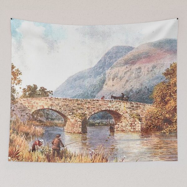 Item preview, Vintage Illustration of Aberfoyle Bridge, Stirling designed and sold by yourscotland.