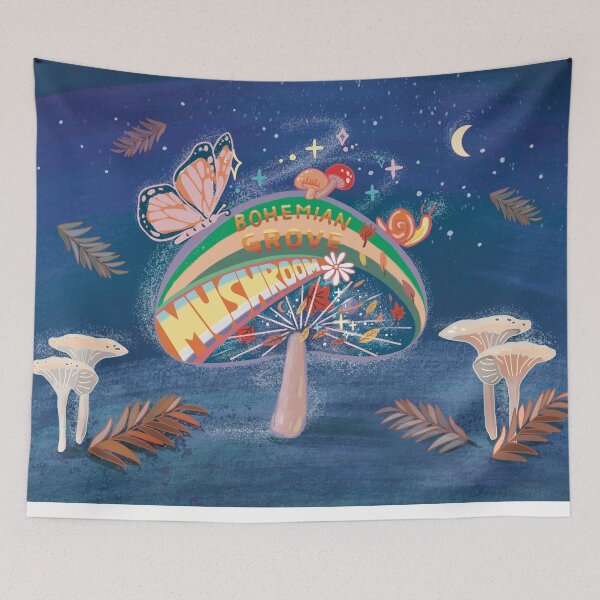 Item preview, Bohemian Grove Autumn Aesthetic Collage cottage core designed and sold by Yunipop.