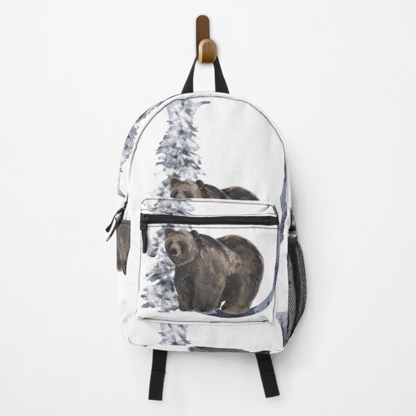 Item preview, Winter Letter U with Snowy forest and Bear designed and sold by Product Stella.