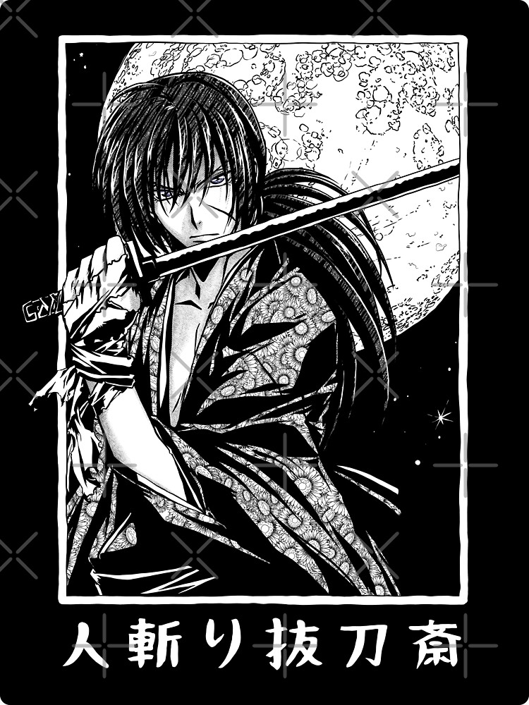 Kenshin Battousai The Manslayer Sticker For Sale By Kaiba Design Redbubble 