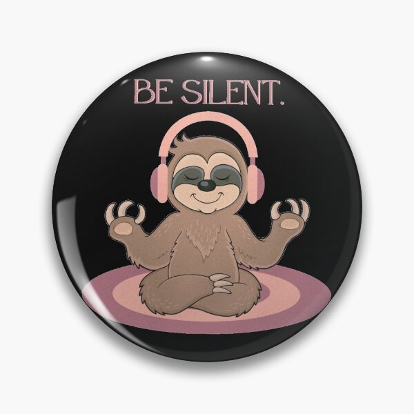 Item preview, Be Silent (Meditating Sloth) designed and sold by dmbdana.
