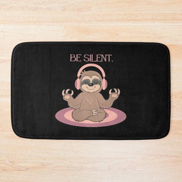 Item preview, Be Silent (Meditating Sloth) designed and sold by dmbdana.