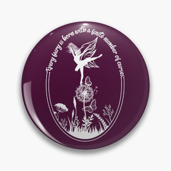 Item preview, Every fairy is born with a finite number of curses - white text - fairy core, cottage core - halloween designed and sold by hasbeenz.