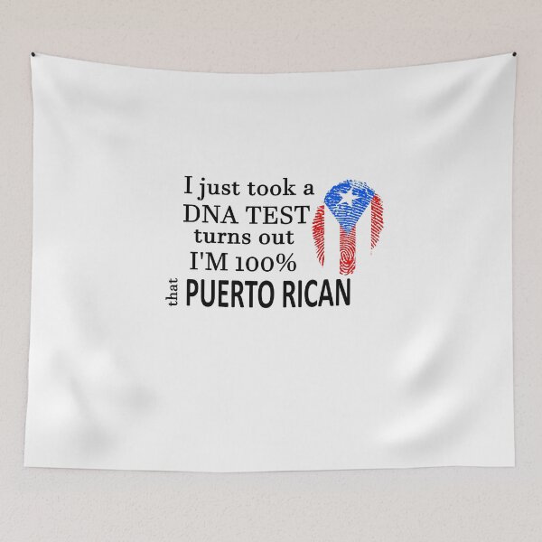 Item preview, Me acabo de hacer una prueba de ADN y resulta que soy 100% puertorriqueño Latino Huella digital Español Latino Regalo Latina Español Criollo Hispano designed and sold by LusterCraft.