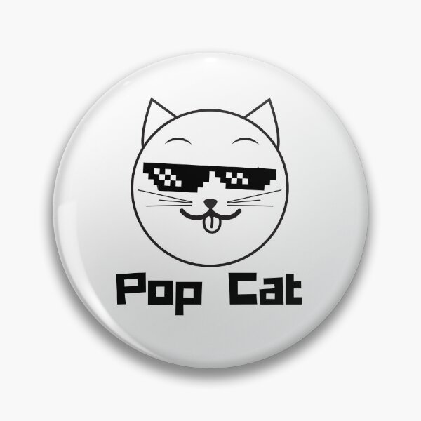 Item preview,  Pop Cat Click Meme - Funny designed and sold by CreativeMansion.