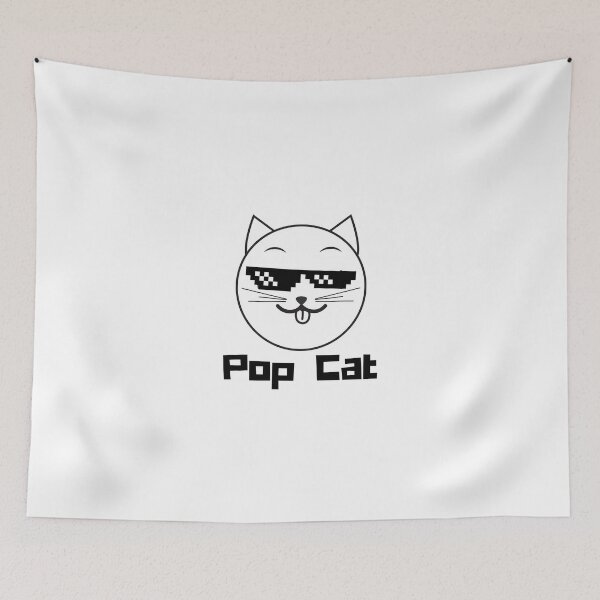 Item preview,  Pop Cat Click Meme - Funny designed and sold by CreativeMansion.
