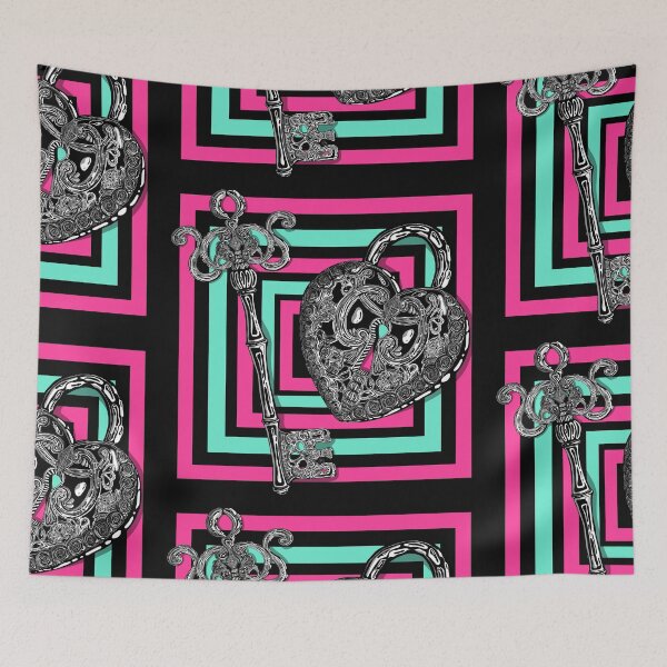 Item preview, Key to My Pink'n'Aqua Heart designed and sold by RC-aRtY.