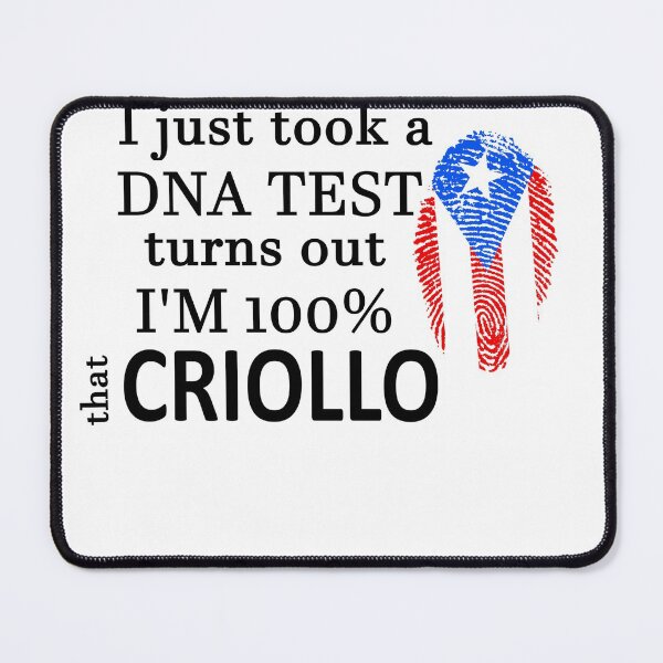 Item preview, I just took a DNA Test turns out that l'M 100% Criollo Puerto Rican Latino Finger Print Spanish Latin Gift Latina Spanish Criollo Hispanic designed and sold by LusterCraft.