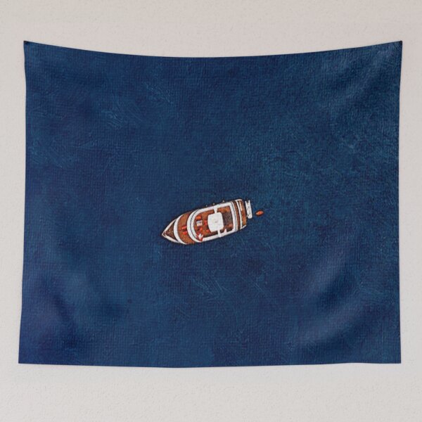 Item preview, Yacht In The Middle Of The Blue Ocean designed and sold by tee4shirt.
