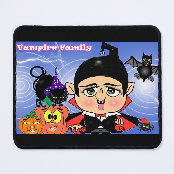 Item preview, Vampire family - bat , black cat and vampire designed and sold by Shirley cute art .