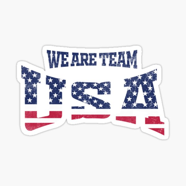 "Team Usa WE ARE TEAM USA" Sticker for Sale by lmeioLanthy Redbubble