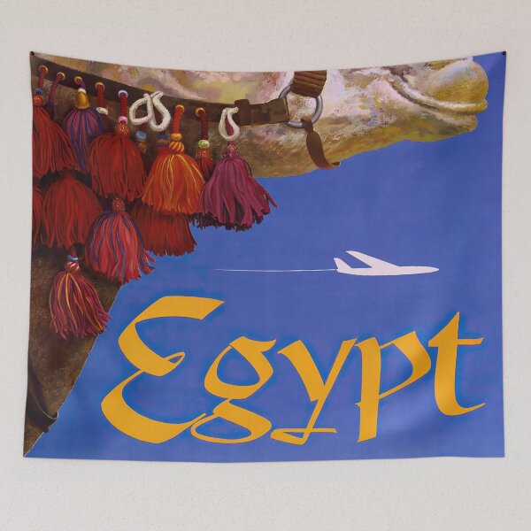 Item preview, Vintage Egypt Travel Poster designed and sold by redoARTstore.