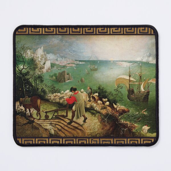 Vista previa del artículo con la obra «Paisaje con la caída de Ícaro de Brueghel el Viejo», diseñado y vendido por BulganLumini.