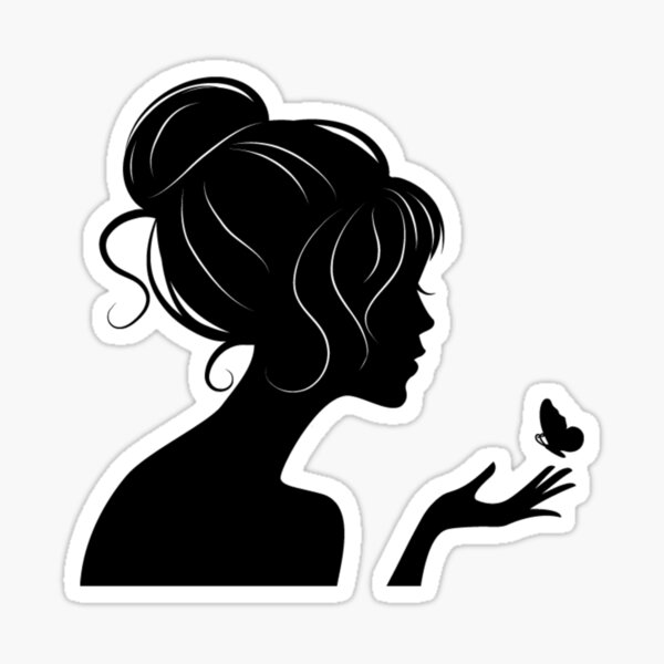 Item preview, Beautiful Woman Face Silhouette designed and sold by Benn-IA.